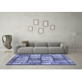 thumbnail image 3 of Ahgly Company Indoor Rectangle Abstract Blue Modern Area Rugs, 3' x 5', 3 of 4
