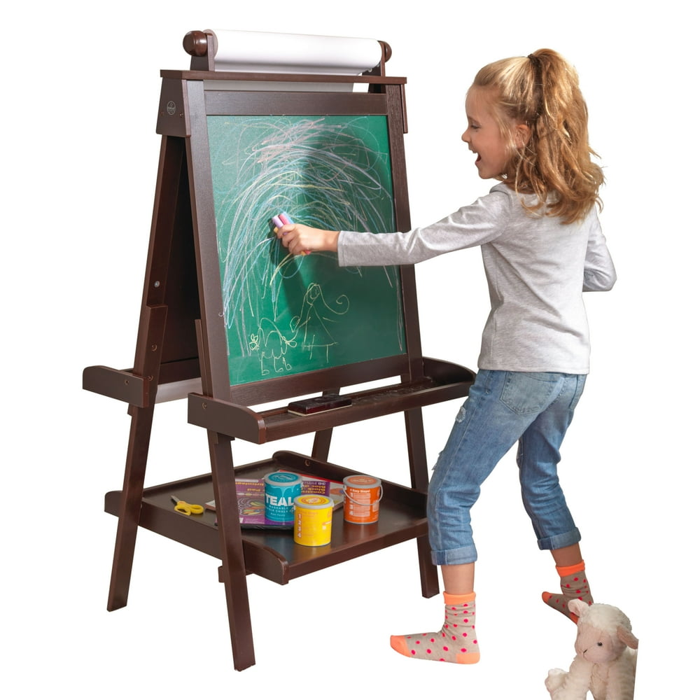 KidKraft Deluxe Wooden Easel Espresso