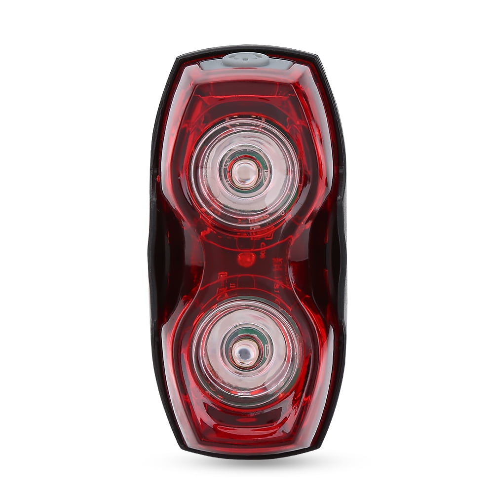 Tebru Bike Tail Light,Outdoor LED Bike Rear Saddle Lamp Waterproof Tail Safety Warning Red Light Night Riding Accessory, Flashing Bike Warning Headlight