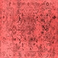 thumbnail image 1 of Ahgly Company Indoor Square Oriental Red Industrial Area Rugs, 7' Square, 1 of 4