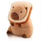 thumbnail image 1 of Almohada de Felpa de Carpincho con Pan Kawaii, Almohada de Muñeco de Peluche de Carpincho Suave, Juguetes de Animales de Peluche de Carpincho, 1 of 5