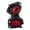 New black and red, variant on RUYIQUQU Bike Light Mount Bracket, 360° Rotating Bicycle Flashlight Holder, Quick Release Handlebar Clamp, Adjustable Front Light Mount for MTB Road Commuter Bikes