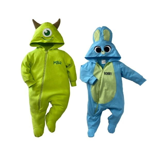 Kit 2 Mamelucos Disney Mike Wazowski, Bunny Disney KitD608