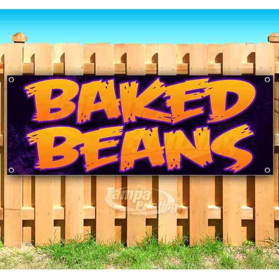 Baked Beans 13 oz Vinyl Banner With Metal Grommets