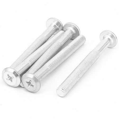 75mm Boot - M8 x 75mm Threaded Phillips Flat Head Countersunk Bolt Machine Screw 5pcs