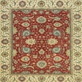 thumbnail image 1 of Ahgly Company Indoor Square Abstract Fire Brick Red Oriental Area Rugs, 5' Square, 1 of 6