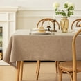 thumbnail image 4 of HomeDM Square Tablecloth - 23.6X15.7 Inch Khaki Table Cloth for Small Square or Round Tables - Waterproof Wrinkle Free Washable Fabric for Buffet Table Holiday Party Dinner Wedding, 4 of 9