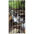 thumbnail image 1 of YUSDECOR Rideau de Douche Imperméable Unique avec Crochets Accessoires de Salle de Bain Taille 36x72 Pouces, 1 of 2