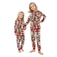 thumbnail image 2 of Family Christmas Pajamas Matching Sets 2025 – Red Long Sleeve Top and Pants with Santa Hat Cat and Snowman Print, Holiday Sleepwear Jammies for Couples, Men, Women, Xmas Matching Outfits, 2 of 5