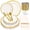 Gold, variant on 175-Piece Gold Plastic Dinnerware Set for 25 Guests, Disposable Plates with Cutlery & Cups
