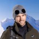 thumbnail image 5 of Gorros sin ala con gafas para hombres y mujeres, de color sólido, para otoño e invierno, de forro polar grueso y cálido, gorros de punto de moda para parejas, 5 of 5