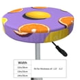 thumbnail image 4 of Kll Yellow Lemon And Orange Round Bar Chair Cushion Cover 12 Inch,Bar Stool Protector With Elastic, Soft Washable, 4 of 7