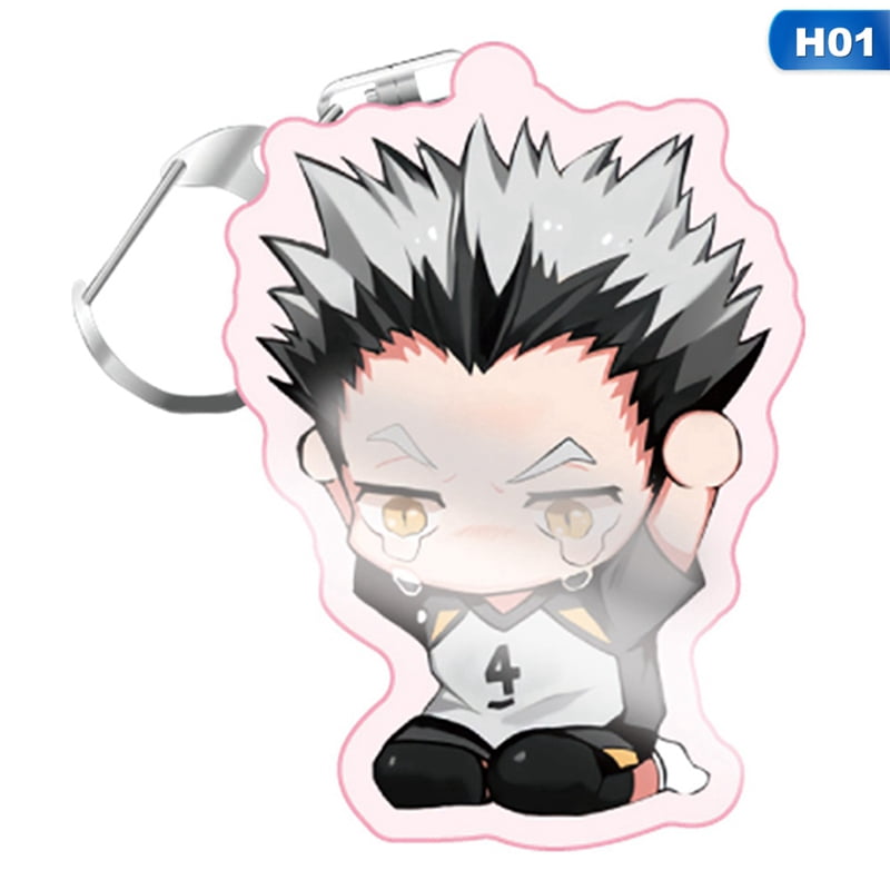 SHIYAO 2020 New Volleyball Boy Key Chain Ring Anime Haikyuu Keyring 