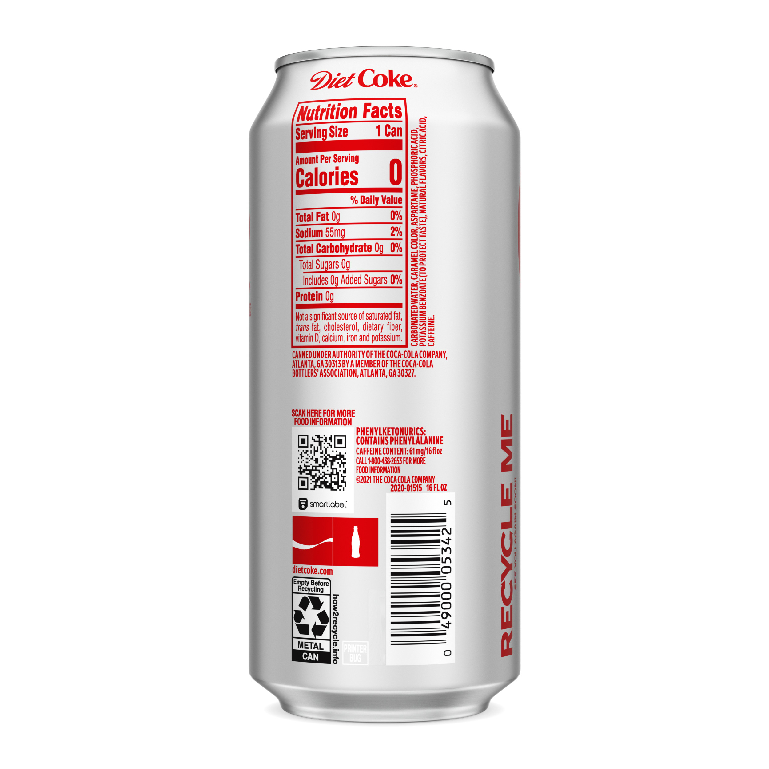 Soft drink nutrition labels