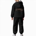 thumbnail image 4 of Gibobby Toddler Baby Girls Soft Clothes 12 24 Months 2T 3T 4T Long Sleeve Romper Jumpsuit Pants Outfit Set(12-13 Years,Black), 4 of 7
