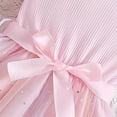 thumbnail image 7 of Girls Princess Dress Pink Tutu Dress for Kids Little Girl Satin Bow Sequins Birthday Wedding Party Dress,Size 6-7T, 7 of 7