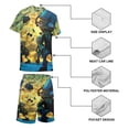 thumbnail image 4 of Plants Vs Zombies Boys Girls Short Sleeve Mesh T-Shirt And Shorts Outfit Set Summer Clothes Set for Kids, 4 of 8