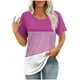 thumbnail image 1 of Camisetas de Manga Corta para Mujeres Moda Impresa Cuello Redondo Camiseta, Lentejuelas Detalle para Primavera Verano Casual Y Fiesta, 1 of 9
