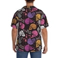 thumbnail image 3 of Fotbe Halloween Skeleton Camisa Estampada de Manga Corta para Hombre, Casual de Verano, Estilo Playero, Sin Arrugas-Medium, 3 of 5