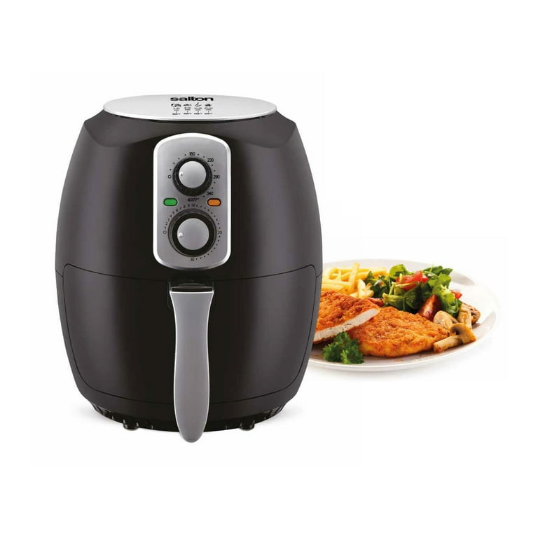 Salton Air Fryer XXL with Viewing Window - 8L - Black