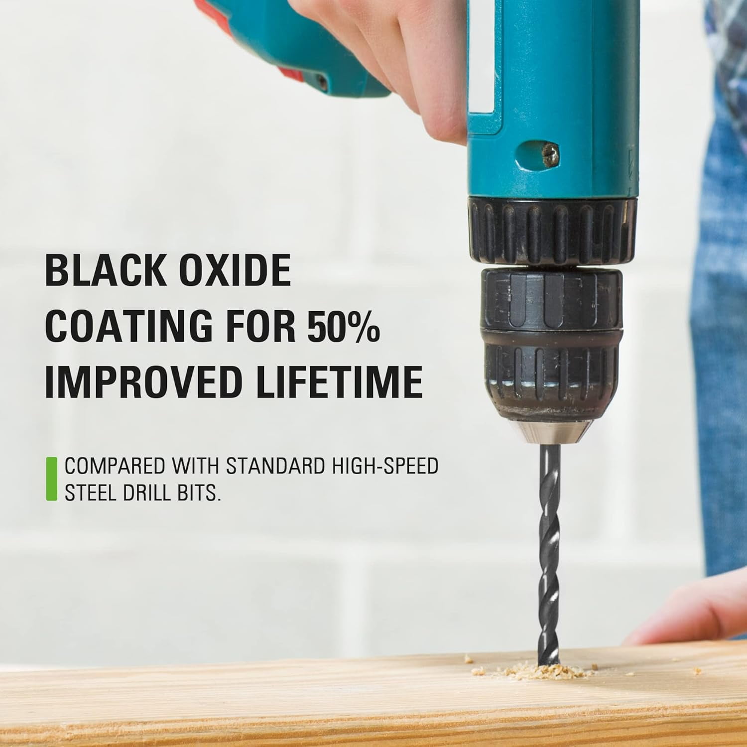 Greenworks 21 Piece Black Oxide Drilling Bit Set