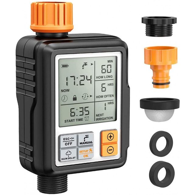 temporizador de riego Temporizador de agua Programable 3 "sistema de riego de temporizador de temporizador de aspersión grifo temporizador de riego
