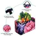 thumbnail image 3 of Fragmented Flowers Large Foldable Oxford Cloth Beach Bag Storage Bin Shopping Basket Cube Organizer, 3 of 7