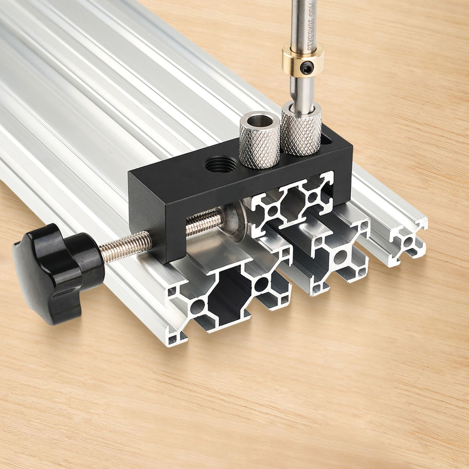 Clupup Aluminum Profile Drilling Jig For Hole Punching And Countersinking Guide Tools