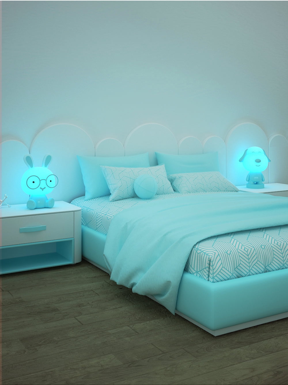 Lumi Pals Kid's Table lamp/ night light Pedestal Bunny