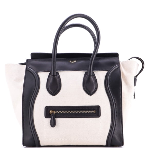 Pre-Owned Luggage Bag Canvas and Leather Mini By Rebag