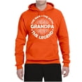 thumbnail image 2 of Wild Bobby, Grandpa Man Myth Legend Funny Dad Uncle Papa Dad Gift, Father's Day, Unisex Graphic Hoodie Sweatshirt, Orange, X-Large, 2 of 4
