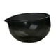 thumbnail image 3 of Cuenco de vidrio texturizado para matcha, vaso de vidrio con para ensalada, gachas de y jugo, chawan ceremonial único para la oficina. Negro, 3 of 8