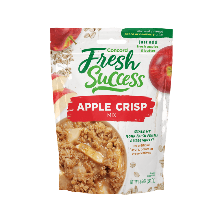 Fresh Success Apple Crisp Mix, 8.5 oz, Cinnamon Crumb
