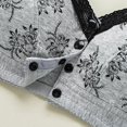thumbnail image 6 of Harpily Daily Clothing, Bras for Women Women Sexy Lace Front Buckle Prints Underwear Without Rims Vest Lace Plus Size Bra Underwear Grey XL, 6 of 8