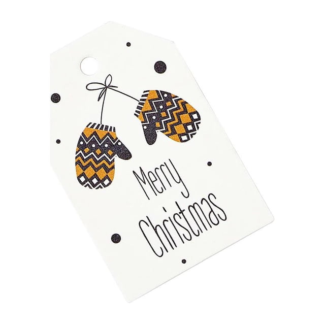 Wosthever 100 unids/set papel con temática navideña etiqueta de papel para manualidades DIY decoración navideña para el hogar y la Oficina, Kits de decoración para fiestas 3#
