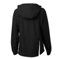 thumbnail image 5 of Sport-Tek Ladies Colorblock Hooded Raglan Jacket-3XL (Black/White), 5 of 5