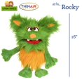 thumbnail image 2 of Puppet Nature Bound Rocky monstruo verde amigable de 40 cm, 2 of 6