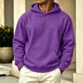 thumbnail image 2 of StSilkitty Mens Casual Hoodies Printed Solid Color Long Sleeve Hooded T-Shirts with Pocket Lightweight Comfy Sweatshirt, 2 of 6