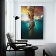 thumbnail image 3 of Jesus Christ Wall Art God's Hand Reaching Into Water Poster Cool Artworks Painting Wall Art Canvas Prints Hanging Picture Home Decor Posters Gift 24x36inch(60x90cm), 3 of 6