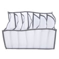 thumbnail image 2 of Wardrobe Clothes Organizer, Clothing Organizer Premium Fabric Space Saving  Durable  For Socks White 7 Grids,Gray 7 Grids, 2 of 8