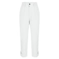 thumbnail image 5 of XAOFW Cargo Pants Women Solid Color Straight Leg Trousers High Waist Comfort Fit Work Pants With Side Pockets Stylish Bottoms XL, 5 of 6