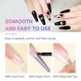 thumbnail image 3 of Set de gel de uñas Poly Makartt, 2 colores, 50 ml, transparente, blanco y negro, 3 of 8