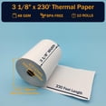 thumbnail image 2 of Rollos de papel térmico sin BPA (10 rollos) de 79 mm x 70 m, 2 of 5