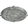 thumbnail image 3 of 53 1/2"OD x 3 1/2"P Attica Acanthus Leaf Ceiling Medallion (Fits Canopies up to 4 5/8"), Hand-Painted Ultra Pure White Crackle, 3 of 5