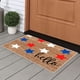 thumbnail image 4 of Felpudo de bienvenida del Día de la Independencia | Alfombra antideslizante de poliéster para interior y exterior de 60 x 40 cm | Decoración navideña | Tapete rascador para puerta de entrada, gar, 4 of 5