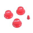 thumbnail image 3 of STARTIST 3pcs Pickup Covers+3pcs Knobs+1pc Toggle Tip for Electric Guitar Parts Red, 3 of 8