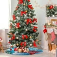 thumbnail image 4 of Coolnut Christmas Tree Skirt Snowman Xmas Tree Skirt, Floor Door Round Mat Decorations for Holiday Party Home Christmas Day Ornaments,35.4", 4 of 6