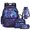 Galaxy Wolf, variant on Yuyamidu Otter Backpack for School Girls Boys 6-8 Lightweight Backpack with Lunch Box Pencil Case Water Bottle Sleeve 4 Pcs for Elementary Kindergarten Kids School Bookbag