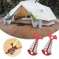 thumbnail image 2 of 10Pcs Deck Anchors Windproof Aluminum Alloy Fishbone Tent Stakes with Spring Buckles, 2 of 5