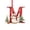 M, variant on Snowman Alphabet Christmas Ornament, Acrylic Letter L Pendant, Festive Tree Decoration, 2.36 Inch
